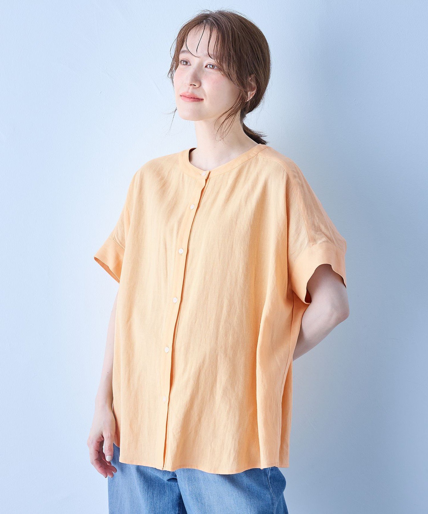 【SALE／30%OFF】ANY フレンチリネンシャツブラウス エニィ トップス シャツ・ブラ...