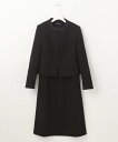 自由区 FORMAL 【ウォッシャブル対応】ウォッシャブルドビーアンサンブル ジユウク スーツ・フォーマル セットアップスーツ ブラック【送料無料】