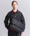 BEAUTY&YOUTH UNITED ARROWS ナイロン フラップ ショルダーバッグ ビューティー&ユース ユナイテッドアローズ バッグ ショルダーバッグ ブラック【送料無料】(4)