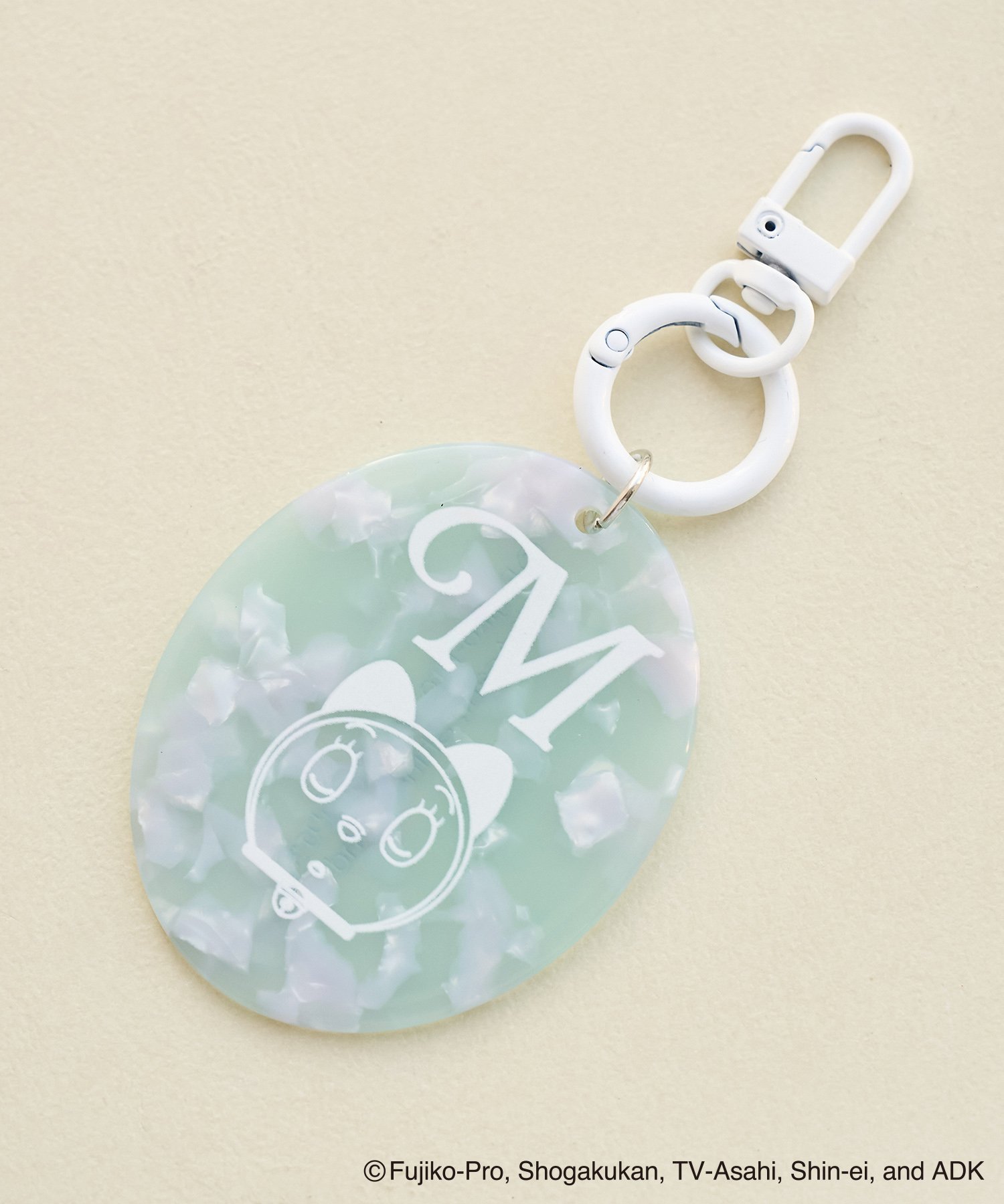 【SALE／50%OFF】ROPE' PICNIC PASSAGE 【ドラえもんコレクション】マーブルカラーイニシャルアクリルチャーム ロペピクニック ファッション雑貨 チャーム・キーチェーン グリーン ブルー イエロー ホワイト レッド ピンク