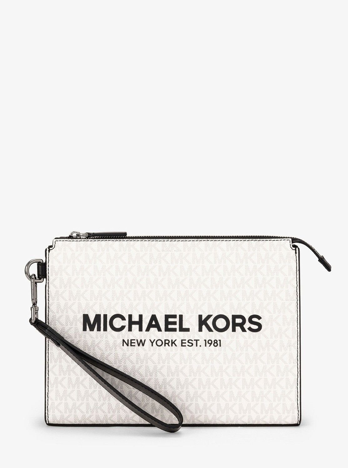 【SALE／89%OFF】MICHAEL KORS COOPER ポーチ ラージ - MKシグネチャー マイケルコース マイケル・コース バッグ トートバッグ ホワイト【送料無料】のサムネイル