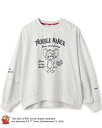 pom ponette junior 【TOM AND JERRY】アソート変形プルオーバー ナルミヤオンライン トップス スウェット・トレーナー グレー ホワイト【送料無料】