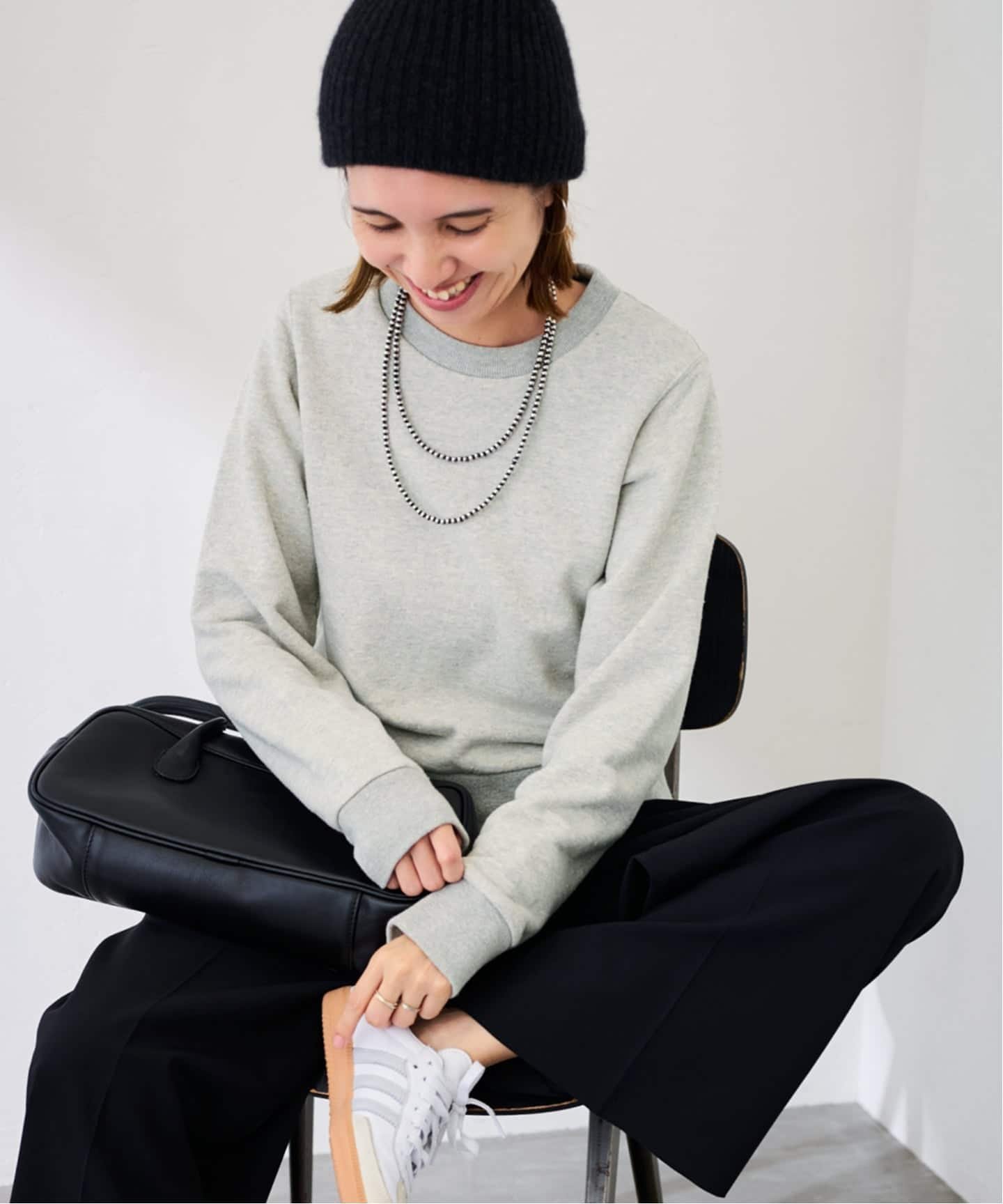 FRAMeWORK ネップウラケXSsizeTOPS フレームワーク トップス スウェット・トレーナー イエロー グレー..