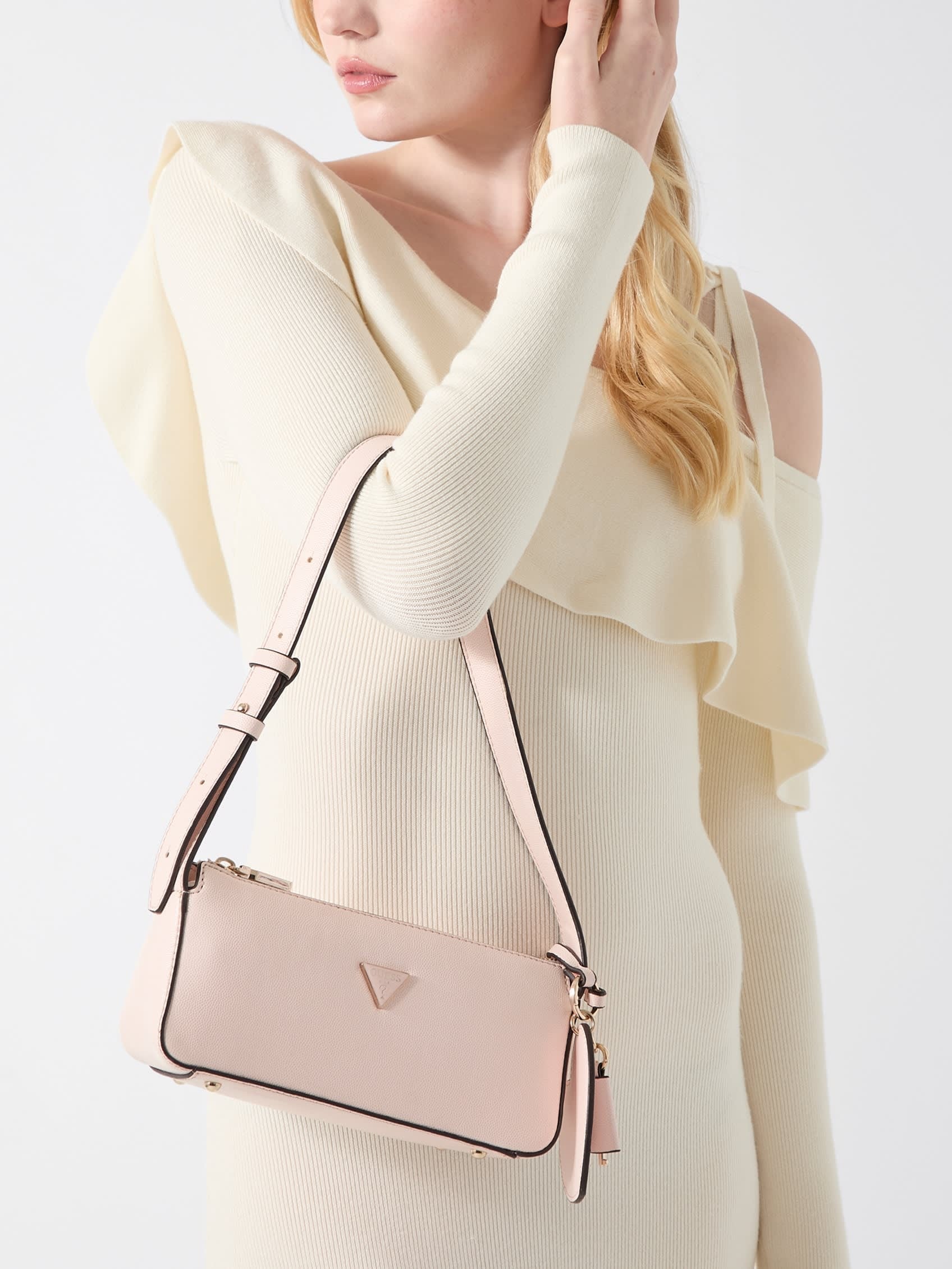 GUESS/(W)ISOBEL Mini Shoulder Bag ショルダーバッグ ハンドバッグ ゲス バッグ ショルダーバッグ ブラック ホワイト ピンク
