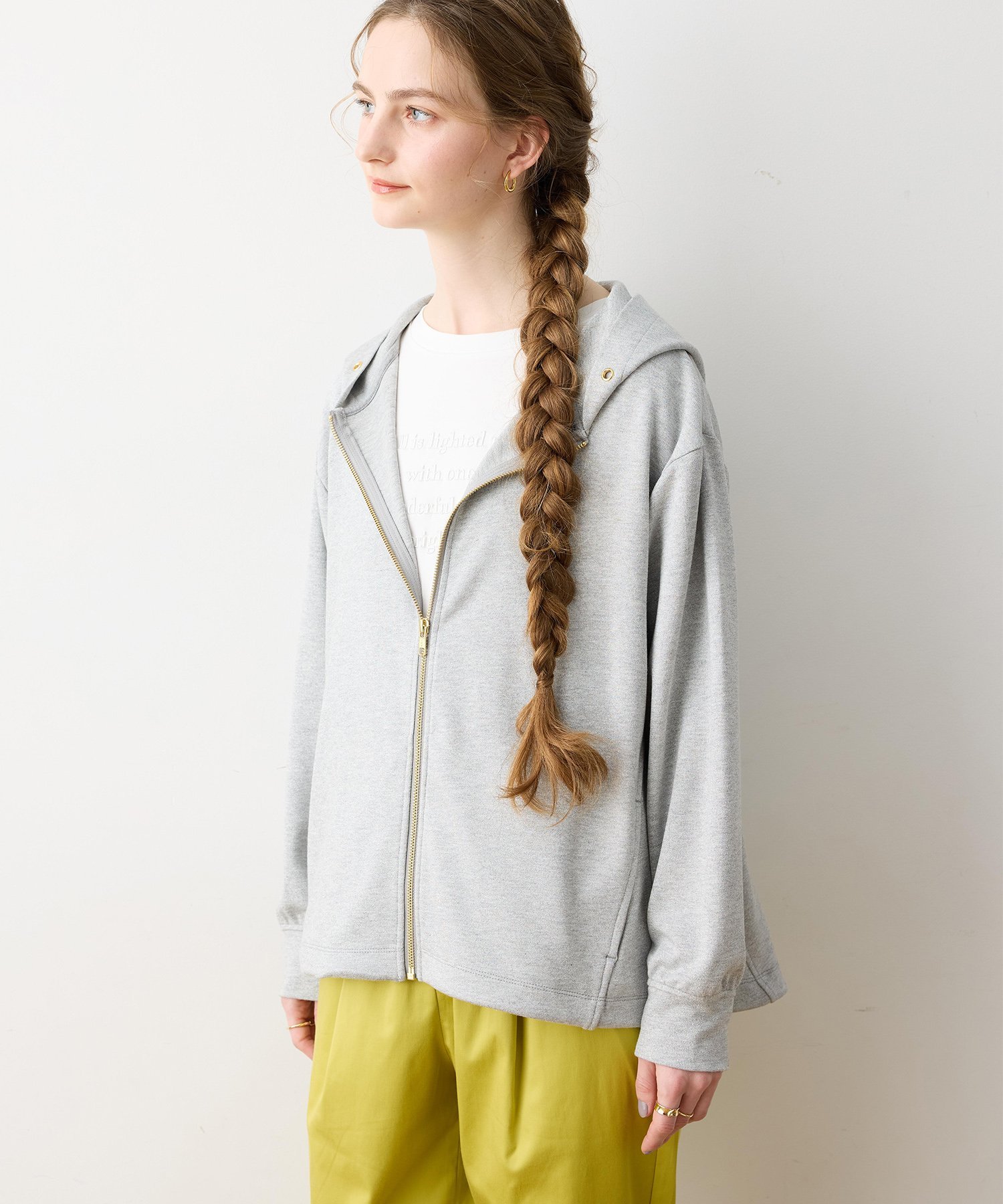 【SALE／30%OFF】LE SOUK HOLIDAY ドロストジップパーカー ルスークホリデー トップス パーカー・フーディー【送料無料】