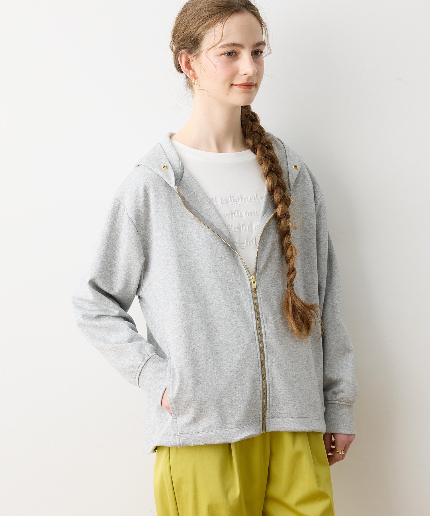 【SALE／30%OFF】LE SOUK HOLIDAY ドロストジップパーカー ルスークホリデー トップス パーカー・フーディー【送料無料】