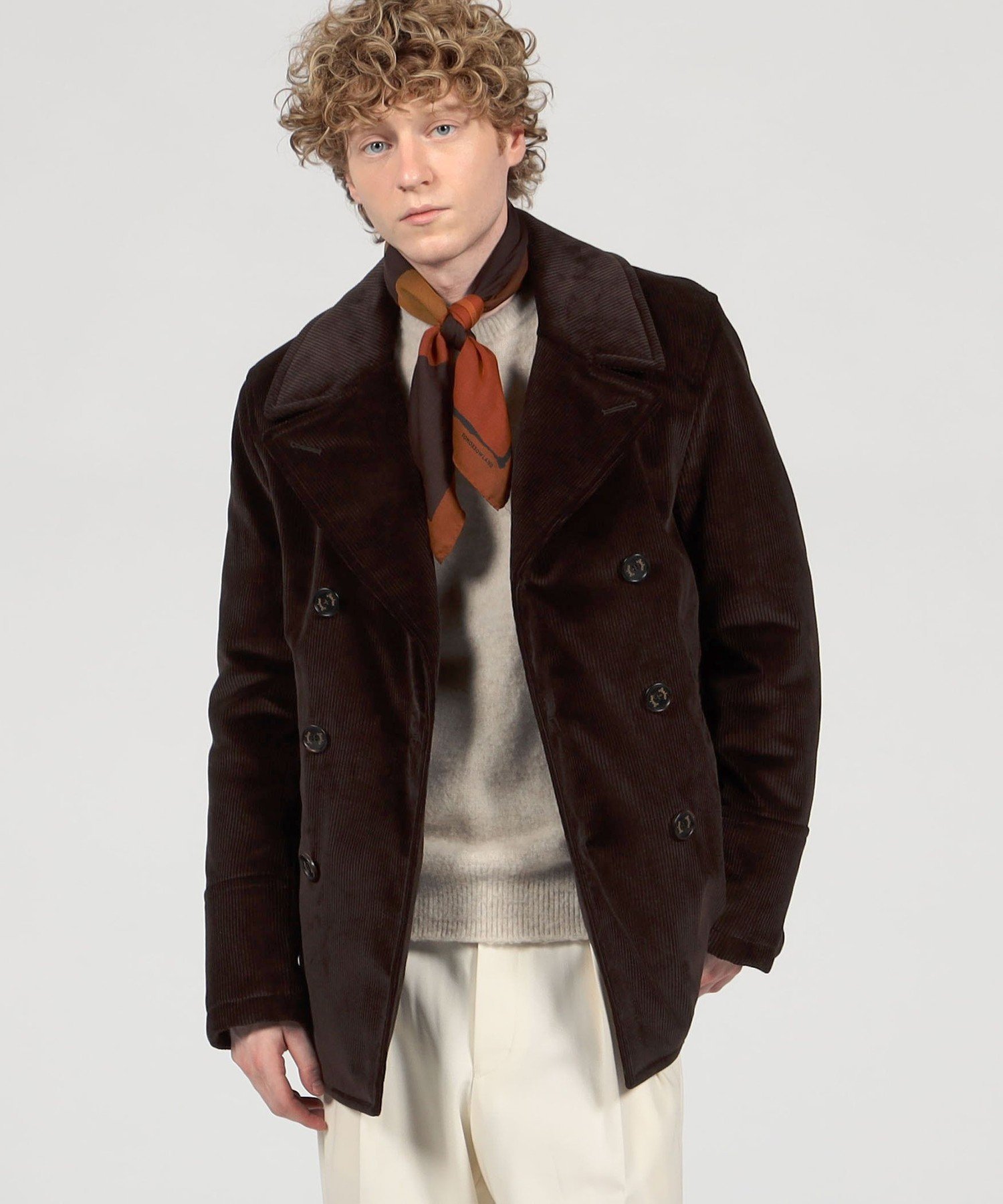 TOMORROWLAND BUYING WEAR Sealup コットンコーデュロイ Pコート トゥモローランド ジャケット・アウター ピーコート【送料無料】