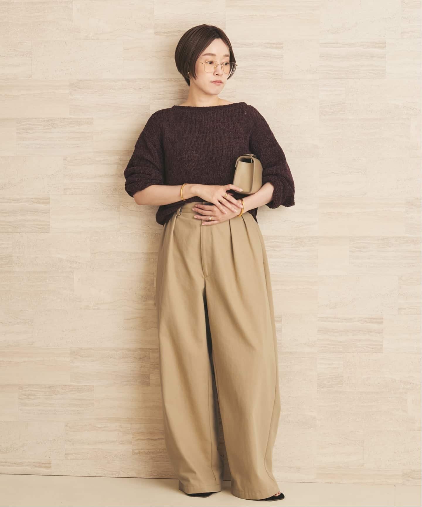 plage 《予約》vintage like チノパンツ プラージュ パンツ チノパンツ カーキグリーン ベージュ