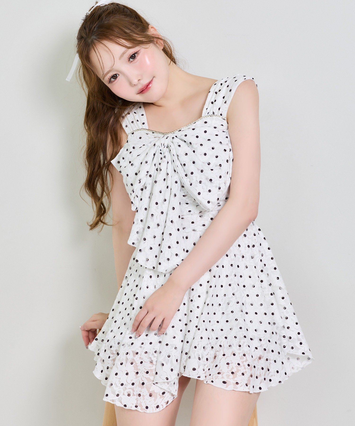 one after another NICE CLAUP フロントリボンチュニックswimwear ワンアフターアナザー ナイスクラップ インテリア・生活雑貨 その他のインテリア・生活雑貨 ブラック