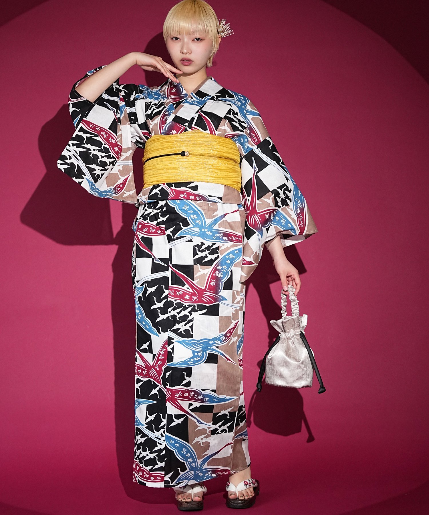 楽天市場】千鳥格子（浴衣｜和服）：レディースファッションの通販