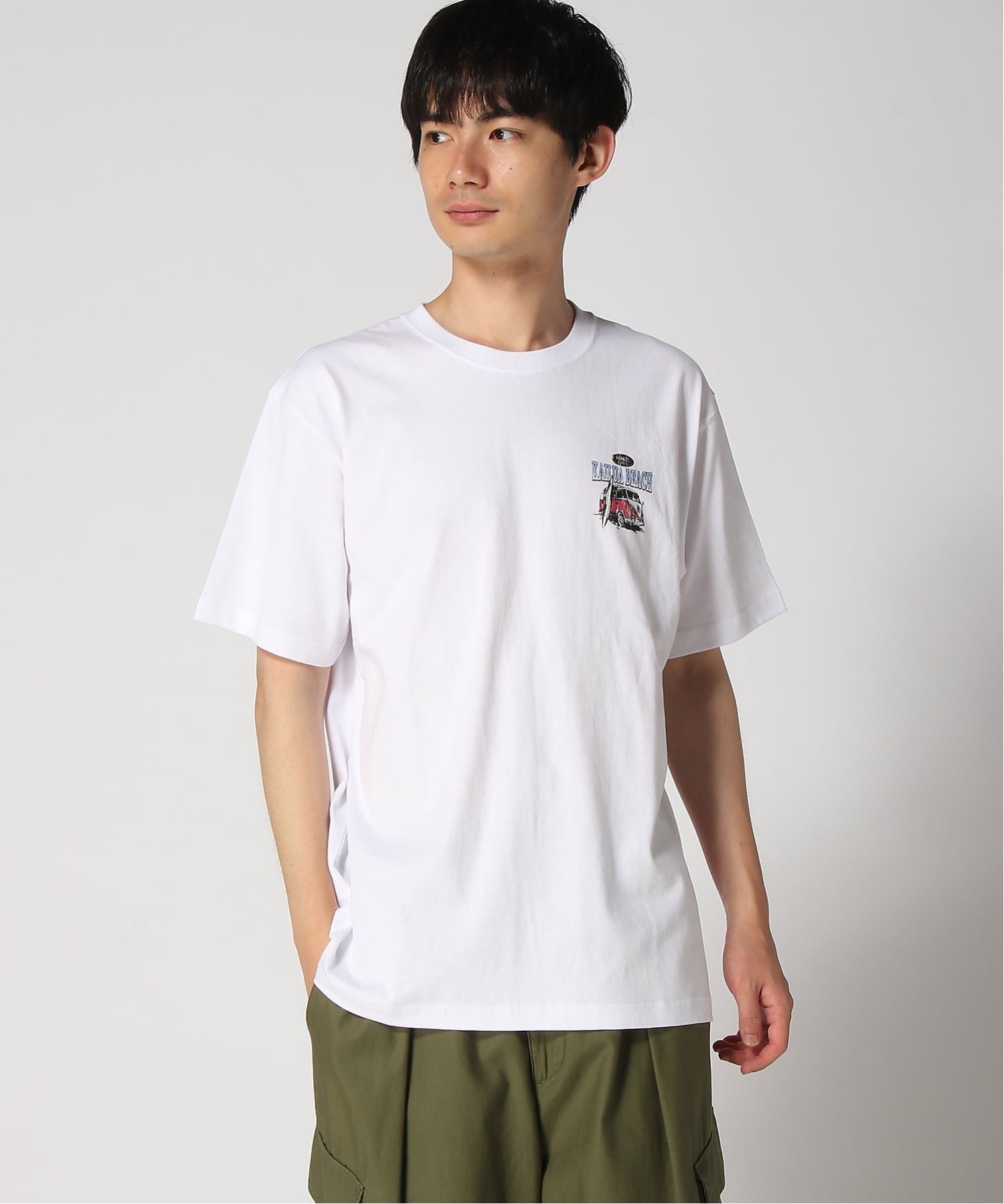 Hula Lani Hawaii Hula Lani Hawaii/(M)カスレプリント S/STEE フララニハワイ トップス カットソー・Tシャツ ホワイト ブラック ブルー