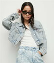 【SALE／60%OFF】ALLSAINTS W CONA CROPPED JACKET オールセインツ ジャケット・アウター デニムジャケット ブルー【送料無料】