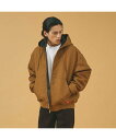 ディッキーズ ABAHOUSE LASTWORD 【Dickes /ディッキーズ】HOODED JACKET/ コットンダック フ アバハウス ジャケット・アウター ブルゾン・ジャンパー ブラウン ブラック【送料無料】