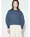 MIDIUMISOLID MIDIUMISOLID for Ladies カーブスリーブダブルニットプルオーバー マーコート トップス カットソー・Tシャツ ブ...