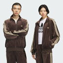 adidas 【公式】アディダス adidas FB TT VELOUR / ファイヤーバード トラックトップ ベロア アディダス スポーツ・アウトドア用品 トレーニング・フィットネス用品 ブラウン【送料無料】