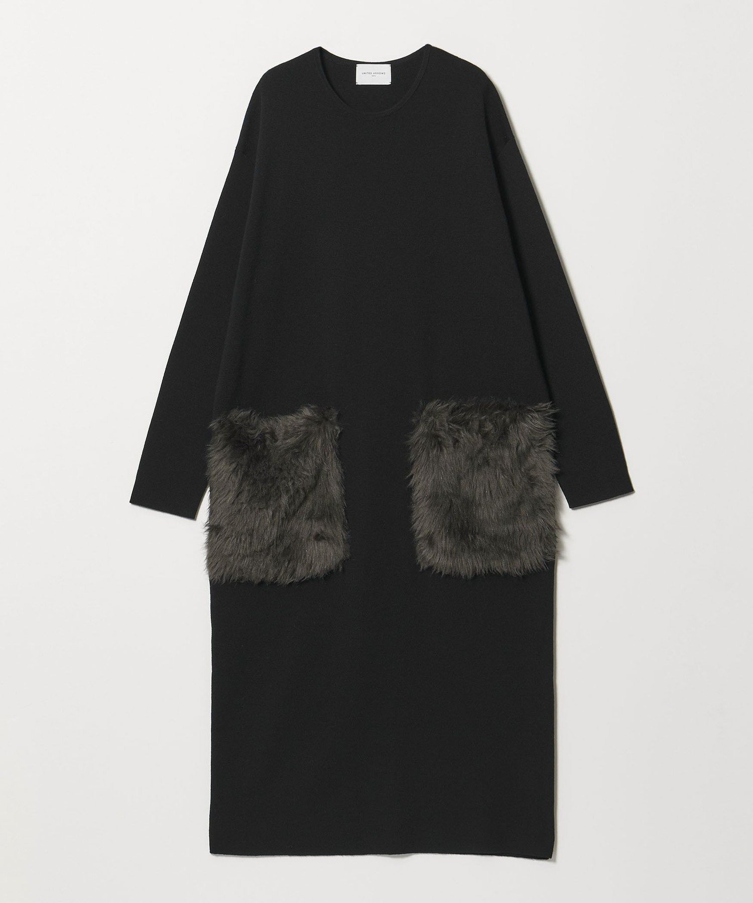 UNITED ARROWS ポケット ワンピース ユナイテッドアローズ ワンピース・ドレス ワンピース ホワイト ブラック【送料無料】のサムネイル