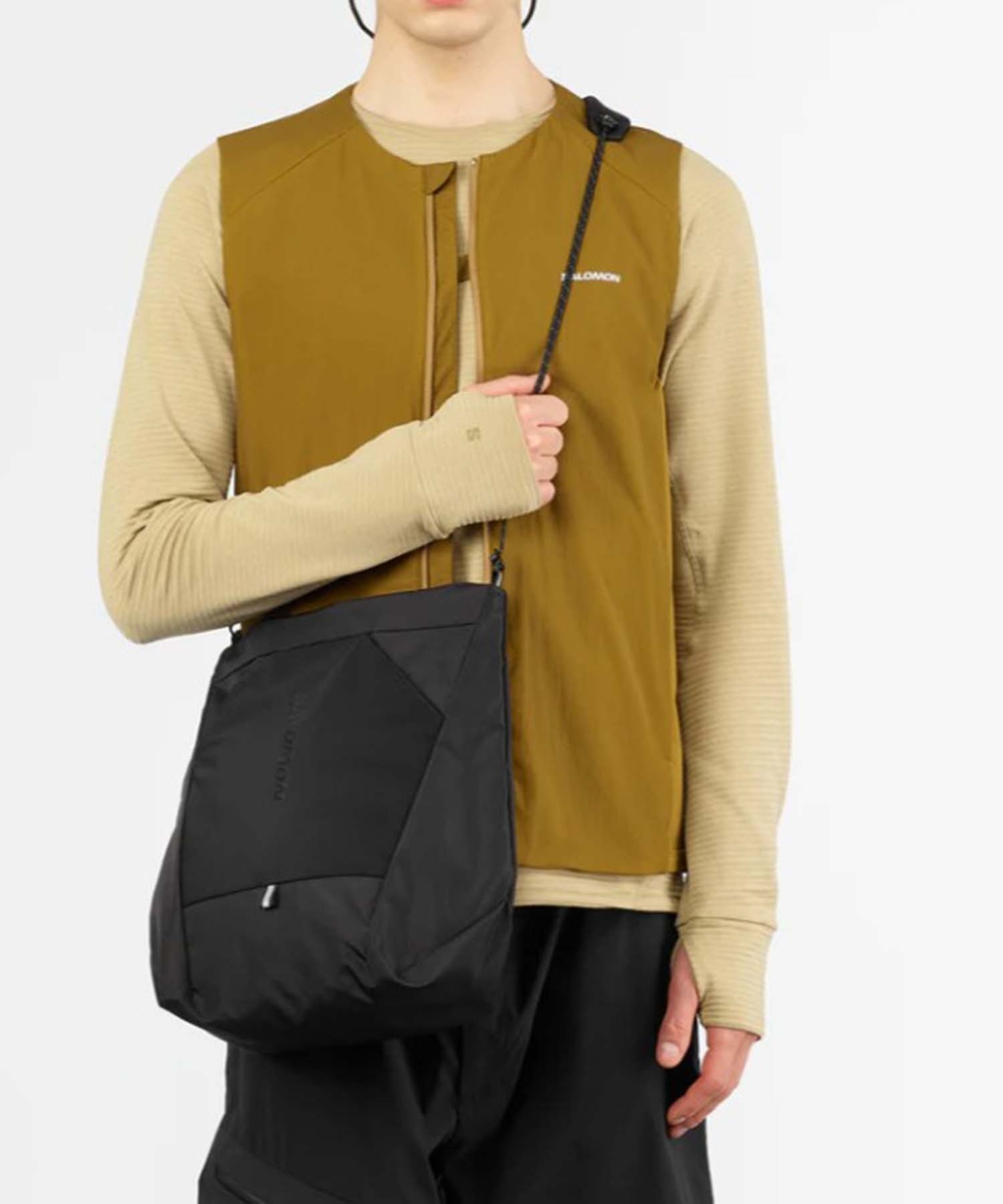 SALOMON SALOMON/ACS PACKABLE TOTE BAG サロモン バッグ カセットチャート バッグ トートバッグ ブラック【送料無料】