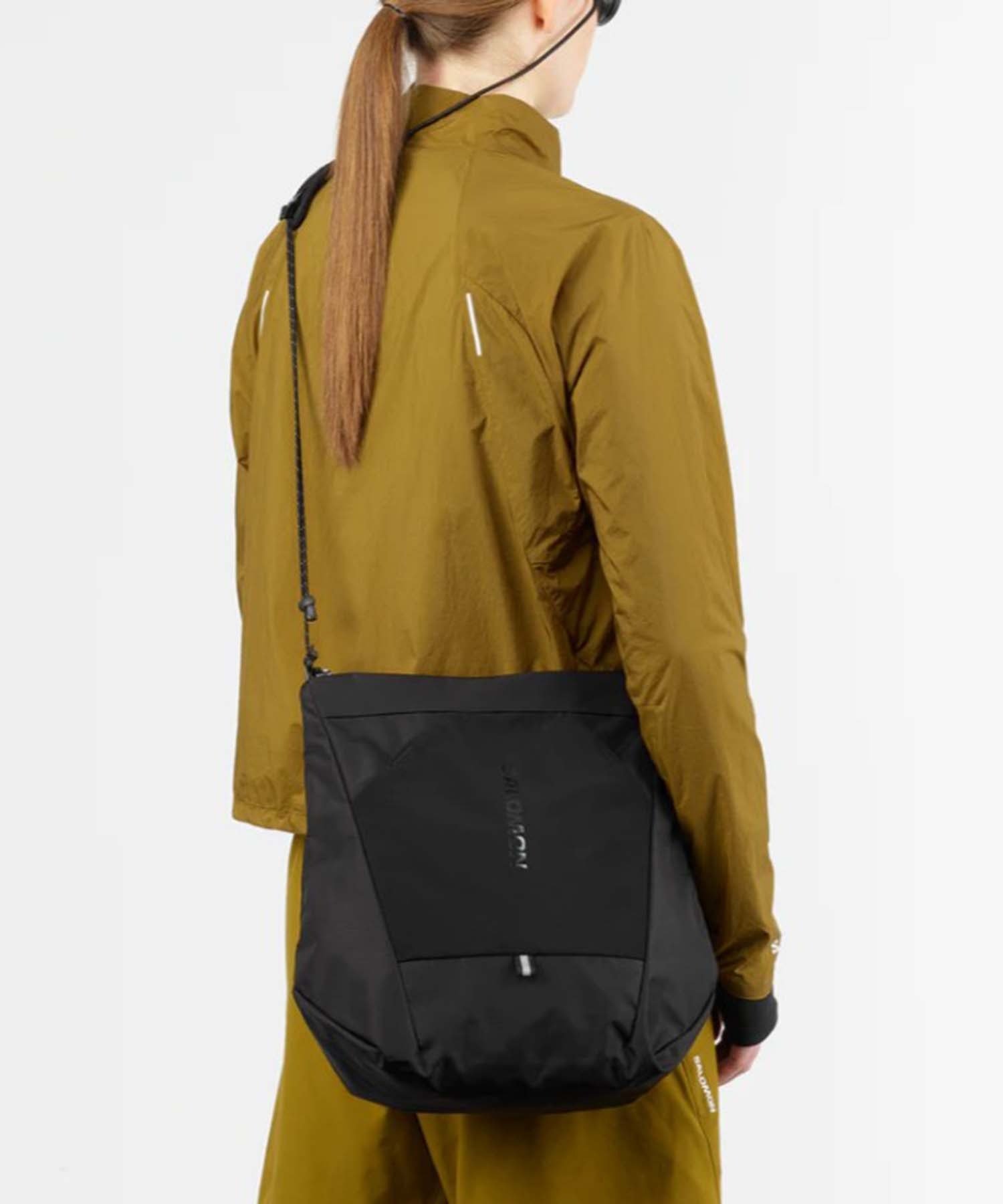 SALOMON SALOMON/ACS PACKABLE TOTE BAG サロモン バッグ カセットチャート バッグ トートバッグ ブラック【送料無料】