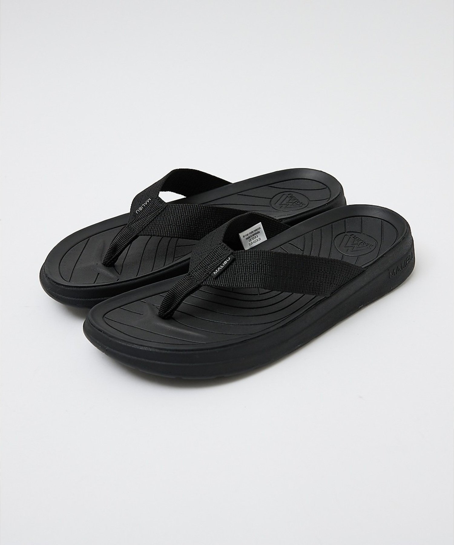 ABAHOUSE LASTWORD 【MALIBU SANDALS / マリブサンダルズ】SURF RIDER / アバハウス シューズ・靴 サンダル ブラック【送料無料】