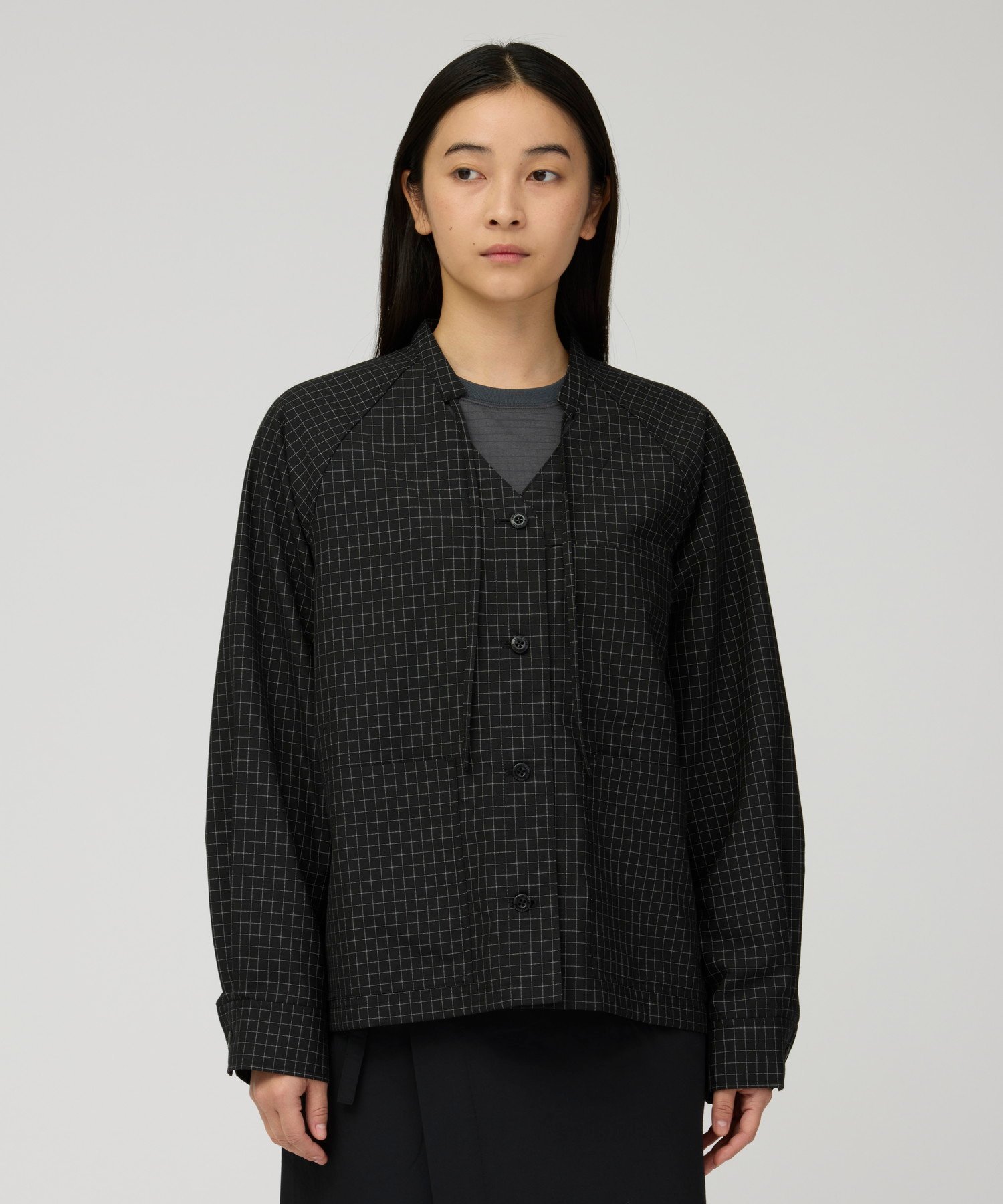 Snow Peak Wool Reflective Grid Coverall W's スノーピーク ジャケット・アウター ブルゾン・ジャンパー ブラック【送料無料】