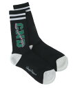 Candy Stripper (U)DINOSAUR RIB SOCKS キャンディストリッパー 靴下 レッグウェア 靴下 ブラック グリーン ホワイト