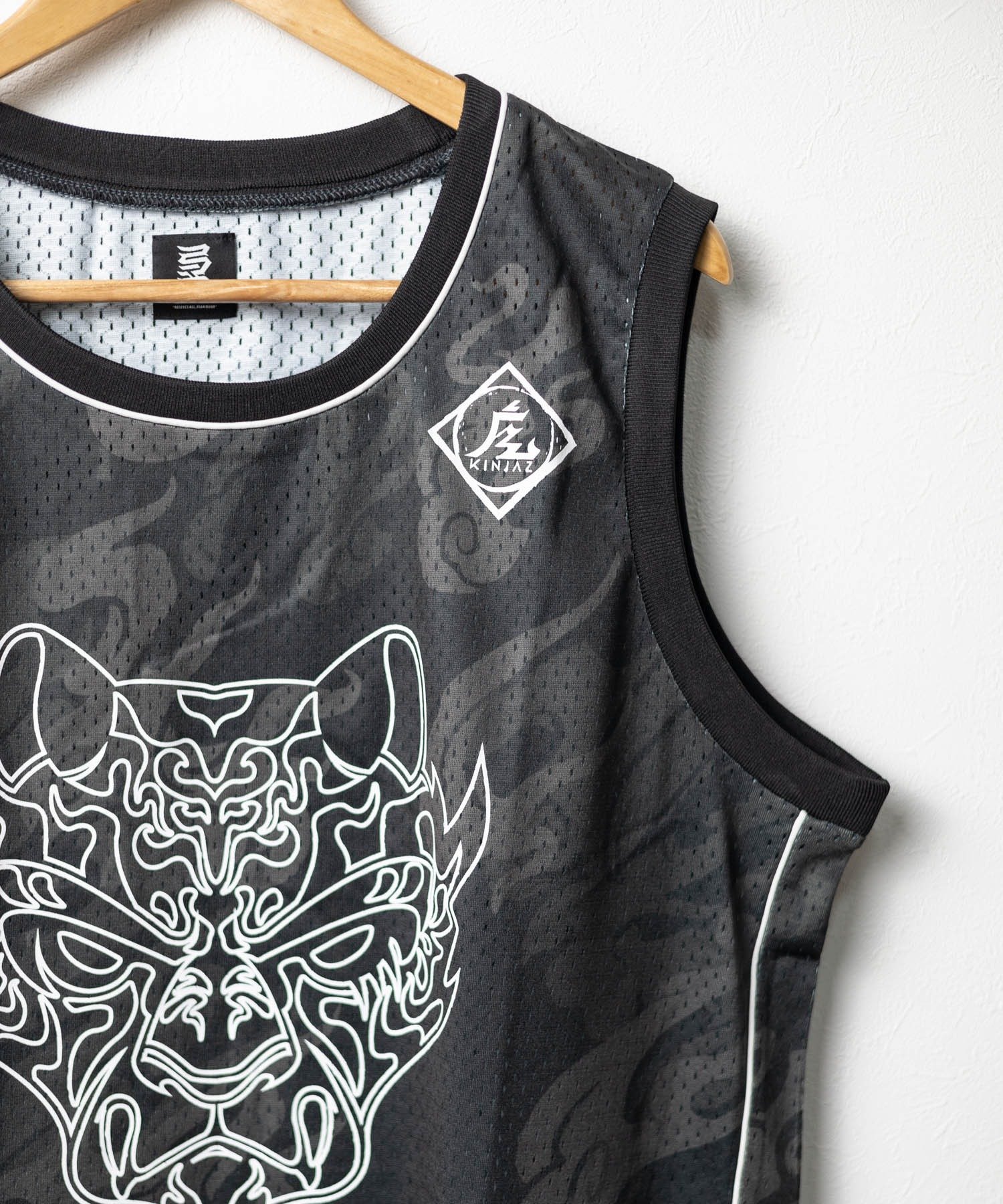 realize select 【KINJAZ】MESH Basket Shirt レアリゼ トップス カットソー・Tシャツ ブラック