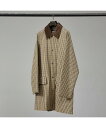ABAHOUSE LASTWORD 【Traditional Weatherwear】HARROGATE / チェッ アバハウス ジャケット・アウター ステンカラーコート ベージュ グリーン【送料無料】