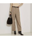 qualite 【セットアップ対応】TWツイルチェックパンツ【予約】 カリテ パンツ その他のパンツ ベージュ【送料無料】