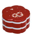 BACKYARD FAMILY タッパ付き桜オードブル2段(シール蓋付き) ローラ 食器・調理器具・キッチン用品 弁当箱・ランチボックス