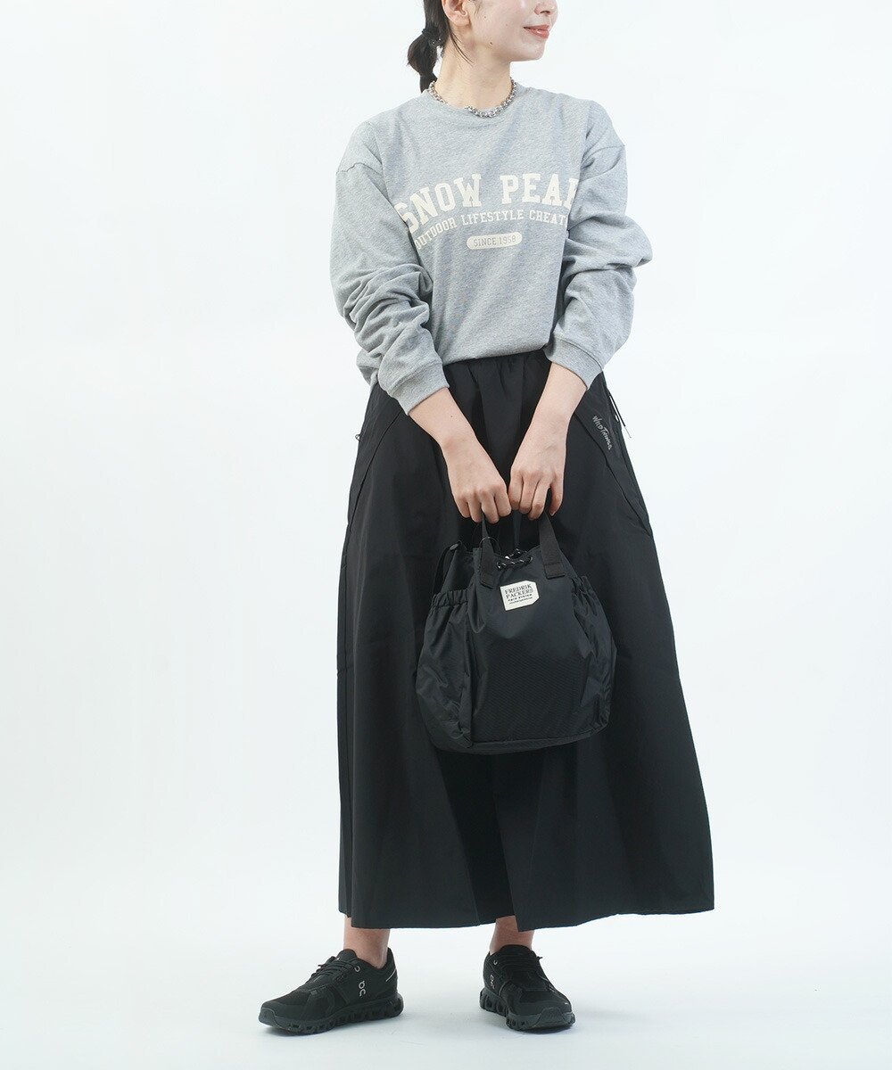 Snow Peak スノーピーク Varsity Logo L/S T-Shirt ブルーコムブルー トップス その他のトップス ホワイト【送料無料】