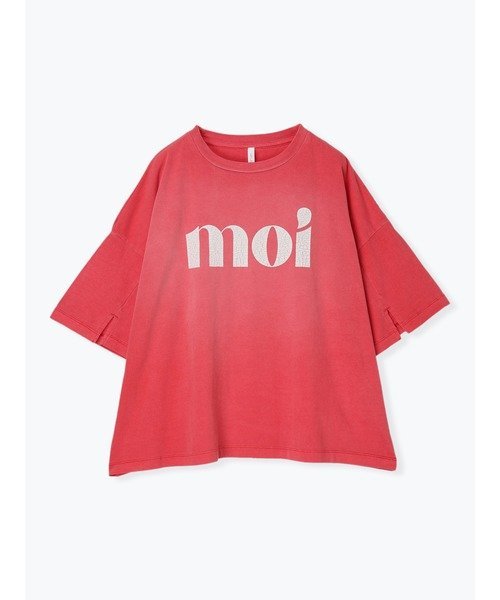 Hare no hi ピグメントロゴTシャツ ルディックパーク トップス カットソー・Tシャツ ホワイト グレー ピンク ブルー ベージュ