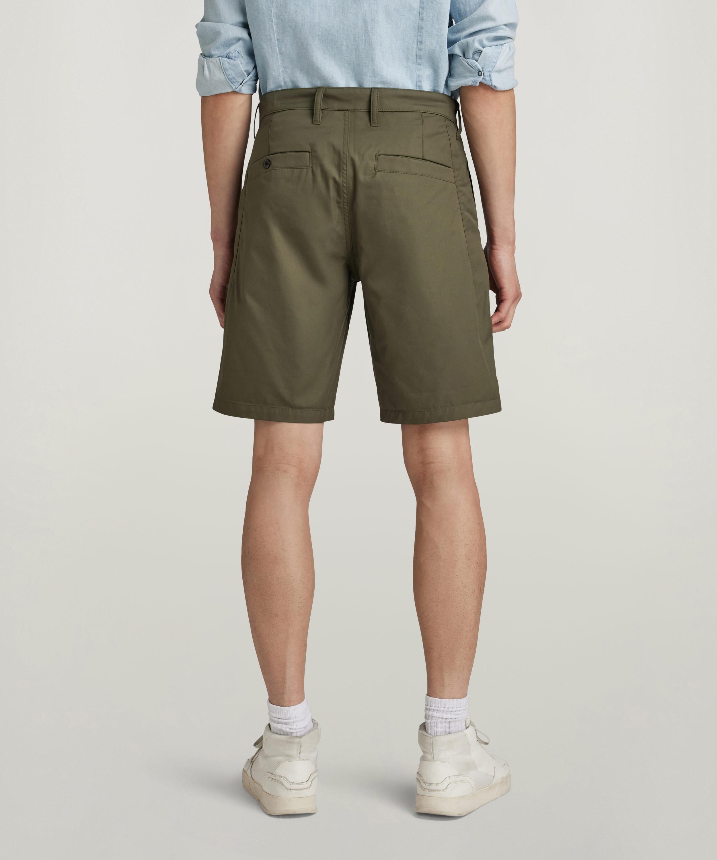 【公式ショップ】Bronson Straight Shorts/ベーシックデザインチノショートパンツ ジースターロゥ パンツ その他のパンツ カーキグリーン