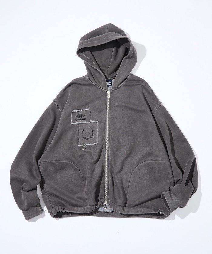 UMBRO × ONE OR EIGHT スウェット ジップパーカー 26AW フリークスストア トップス パーカー・フーディー ブラック
