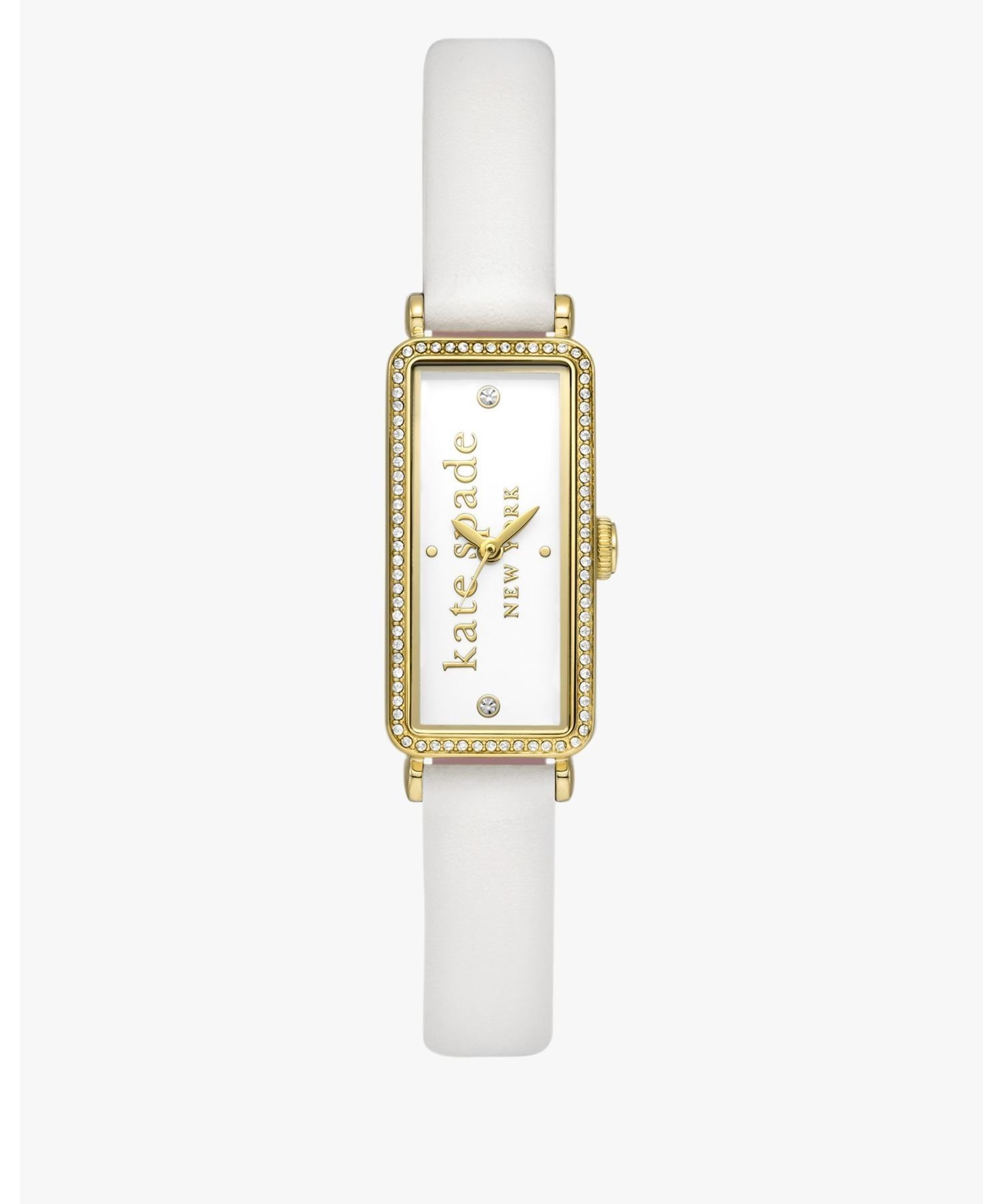 kate spade new york ローズデイル ホワイト レザー ウォッチ ケイトスペードニューヨーク アクセサリー・腕時計 腕時計 ホワイト