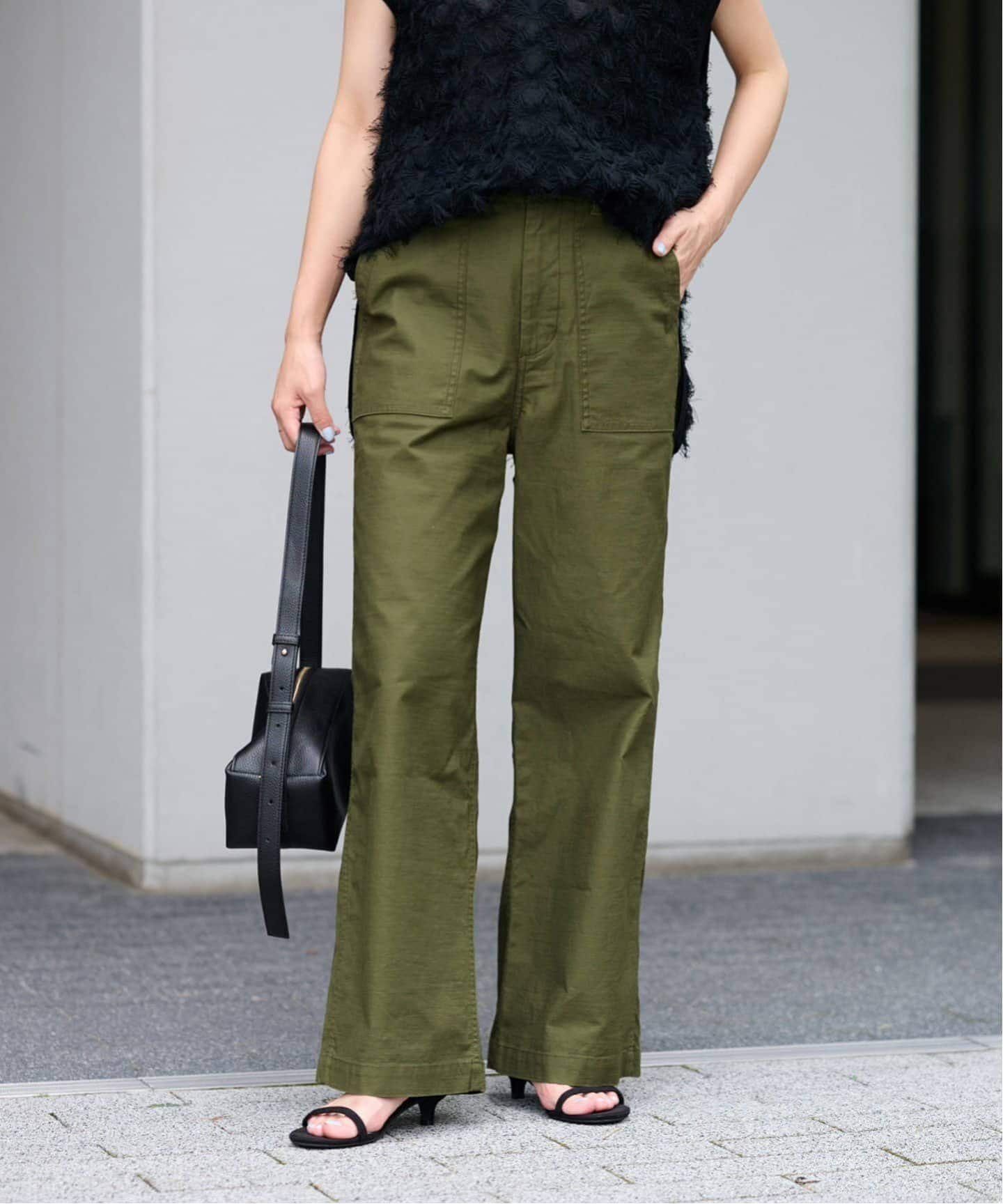 JOURNAL STANDARD relume 《追加10》ワイドベイカーパンツ ジャーナル スタンダード レリューム パンツ カーゴパンツ ベージュ カーキ ネイビー【送料無料】のサムネイル