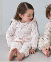 【SALE/40%OFF】petit main GIRLS長袖パジャマ ナルミヤオンライン トップス アンサンブル ブルー ピンク ホワイト