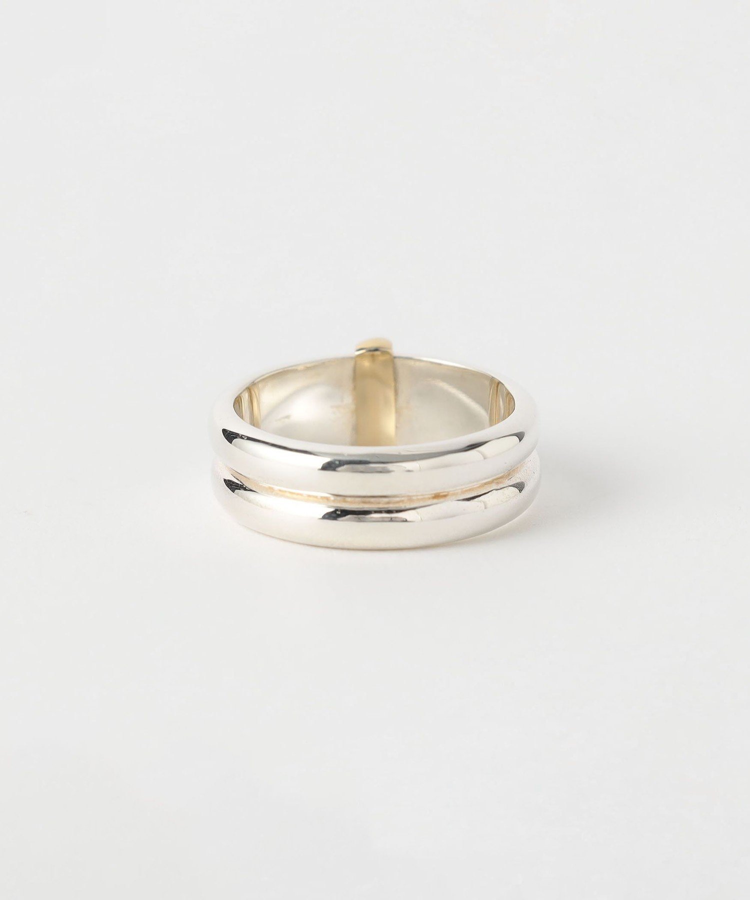 BEAUTY&YOUTH UNITED ARROWS SILVER925 x BRASS ダブル リング ビューティー＆ユース　ユナイテッドアローズ アクセサリー・腕時計 リング・指輪【送料無料】