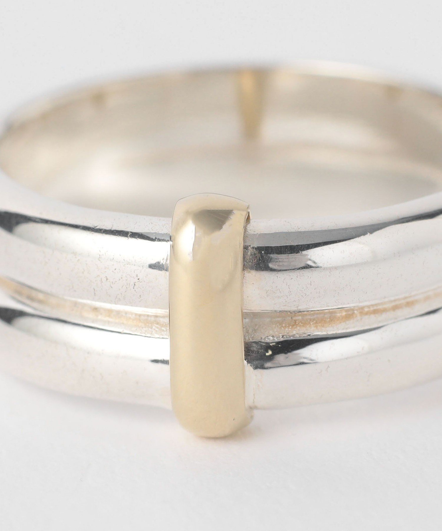 BEAUTY&YOUTH UNITED ARROWS SILVER925 x BRASS ダブル リング ビューティー＆ユース　ユナイテッドアローズ アクセサリー・腕時計 リング・指輪【送料無料】