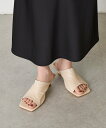 【SALE/36%OFF】Jena espace merveilleux スクエアトゥヒールミュール ジェナエスパスメルヴェイユ シューズ・靴 サンダル ブラッ...