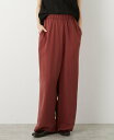 LOGEMENT DE CLAIRE イージーストレートパンツ メルローズクレール パンツ その他のパンツ ワインレッド グリーン ブラック【送料無料】