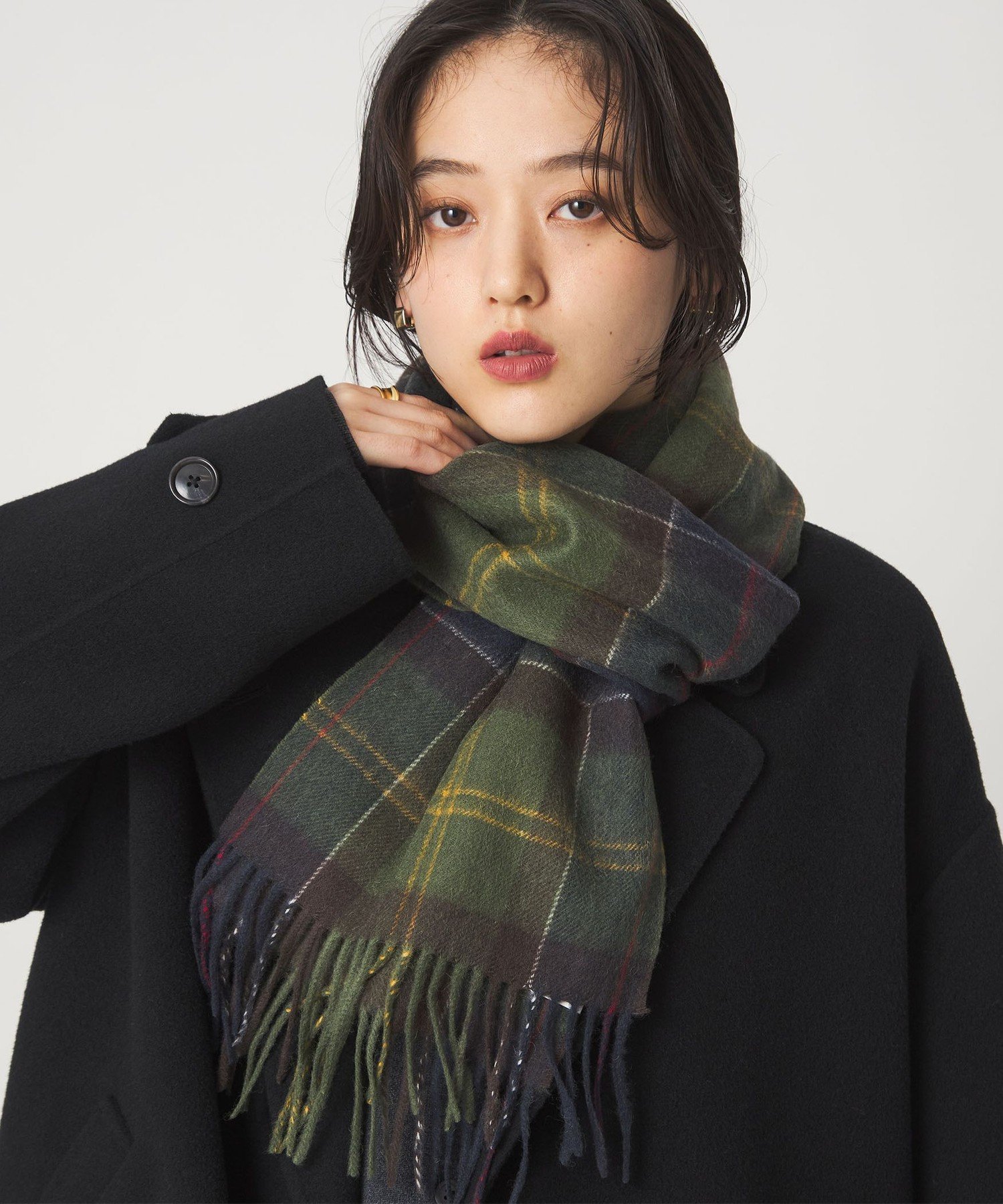 UNITED ARROWS green label relaxing 【国内EXCLUSIVE】＜Barbour＞タータンチェック マフラー ユナイテッドアローズ グリーンレーベルリラクシング ファッション雑貨 マフラー・ストール・ネックウォーマー レッド グリーン ベージュ【送料無料】