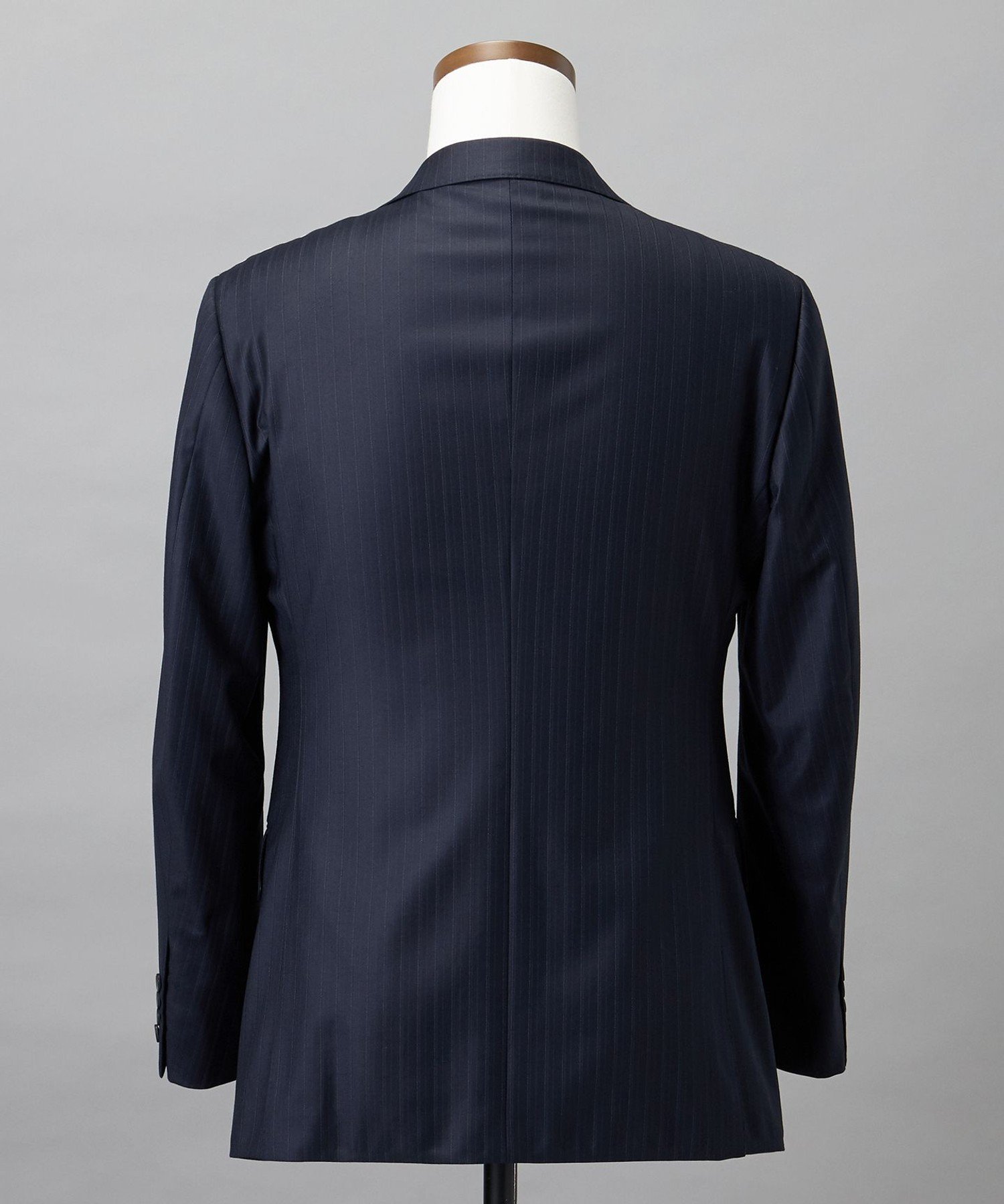 GOTAIRIKU シワになりにくい【御幸毛織/みゆきけおり】Superio160 スーツ_ネイビーストライプ ゴタイリク スーツ・フォーマル セットアップスーツ ネイビー【送料無料】