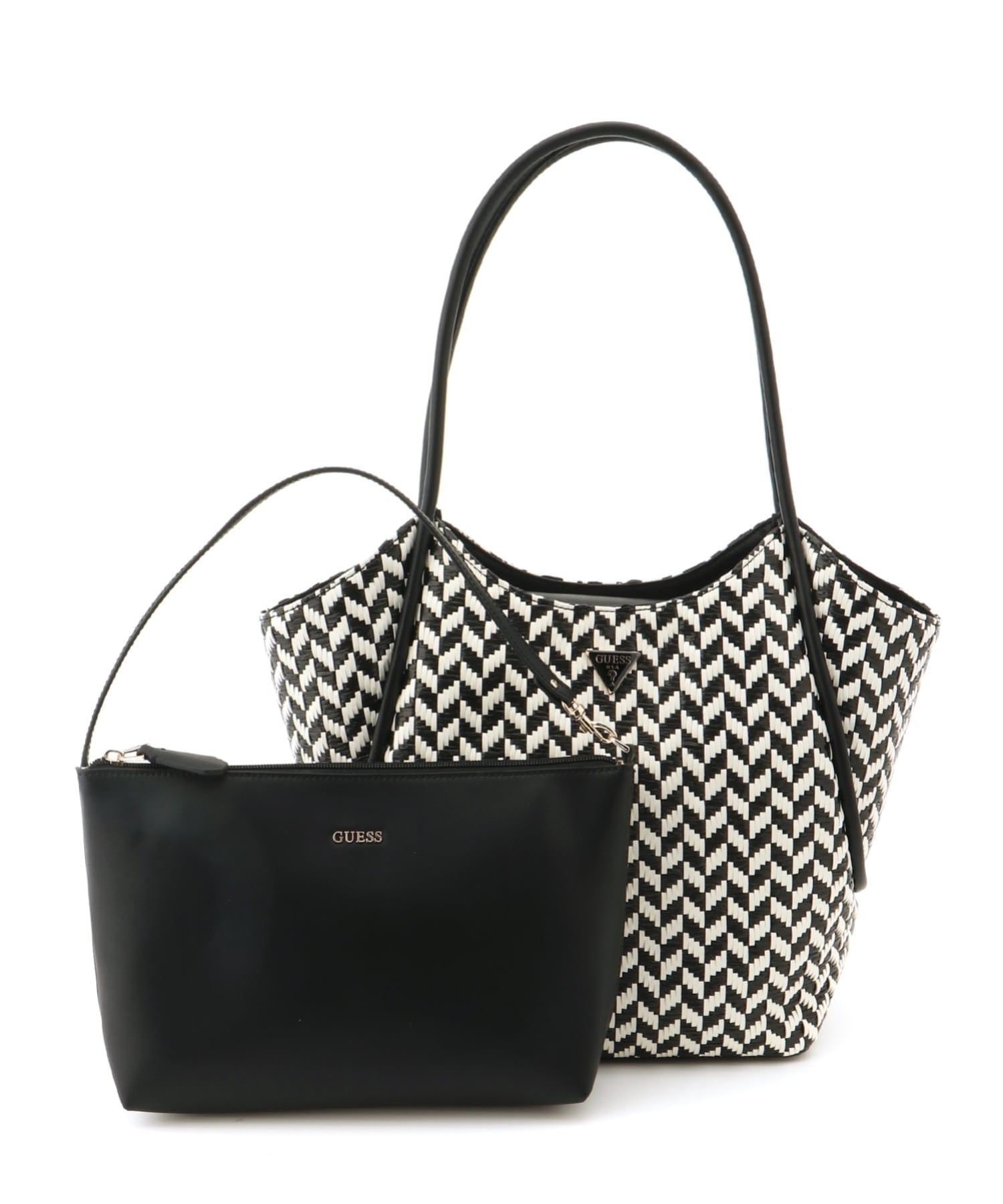 GUESS/(W)TESSI 2 In 1 Tote トートバッグ ゲス バッグ トートバッグ ブラック ブラウン