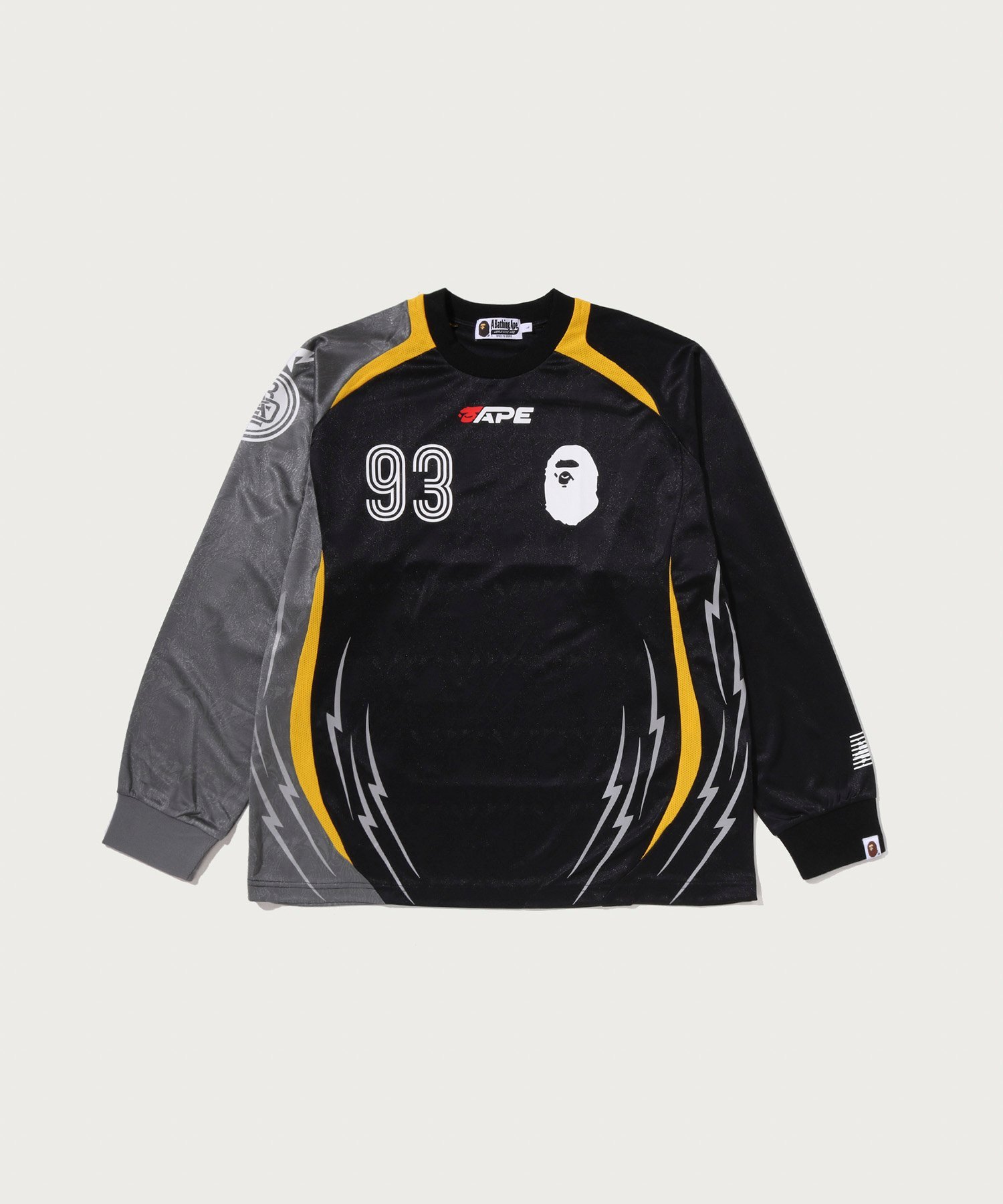 A BATHING APE MULTI LOGO RELAXED FIT FOOTBALL…