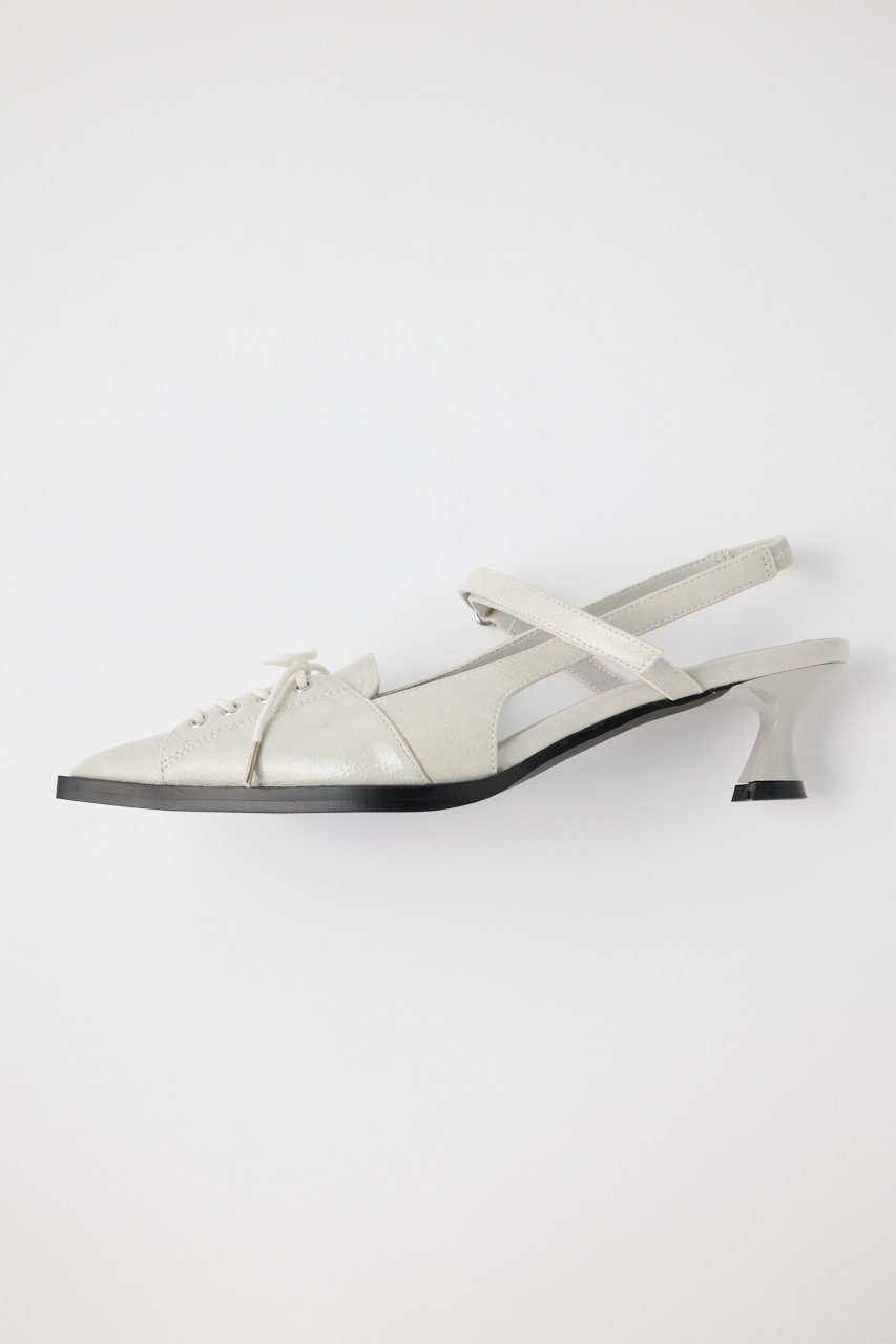 【SALE／50%OFF】MOUSSY LACE UP SLING BACK ミュール マウジー シューズ・靴 サンダル ブラック グレー【送料無料】