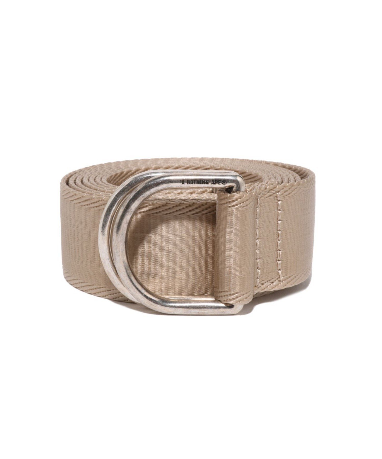 A BATHING APE BATHING APE LOGO JACQUARD NYLON BELT ア ベイシング エイプ ファッション雑貨 ベルト ベージュ ブラック【送料無料】