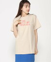 【SALE／40 OFF】X-girl X-Girl x FACT - THE MASCULINE MISTAKE S/S TEE Tシャツ X-girl エックスガール トップス カットソー Tシャツ ベージュ