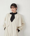【SALE/30%OFF】riziere MOM:ノーカラージャケット リジェール スーツ・フォーマル スーツジャケット ホワイト ブラック【送料無料】