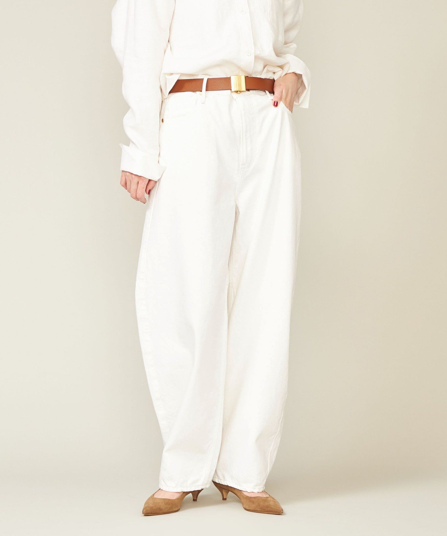 conte 【別注】＜upper hights for conte＞ デニムワイドパンツ DEUX2 ユナイテッ...