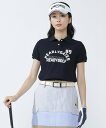 PEARLY GATES 裏カノコストライプ調半袖ポロシャツ パーリーゲイツ トップス ポロシャツ オレンジ ホワイト ネイビー【送料無料】